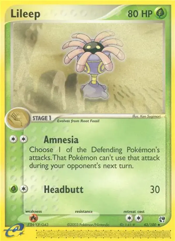 Lileep - 43/100 - Sandstorm