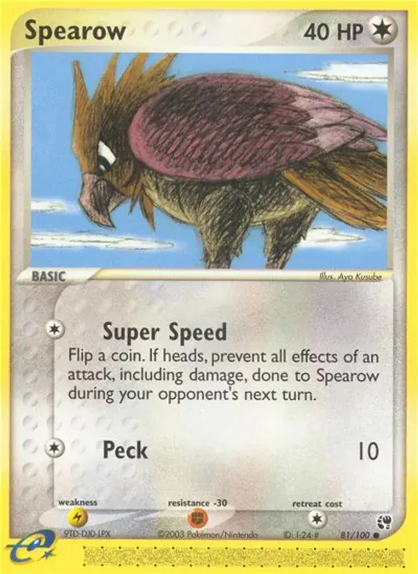 Spearow - 81/100 - Sandstorm