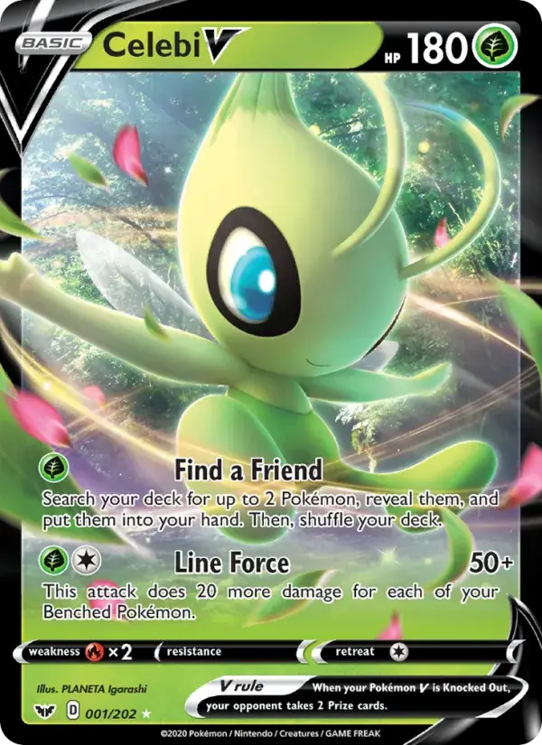 Celebi V - 1/216 - Sword & Shield