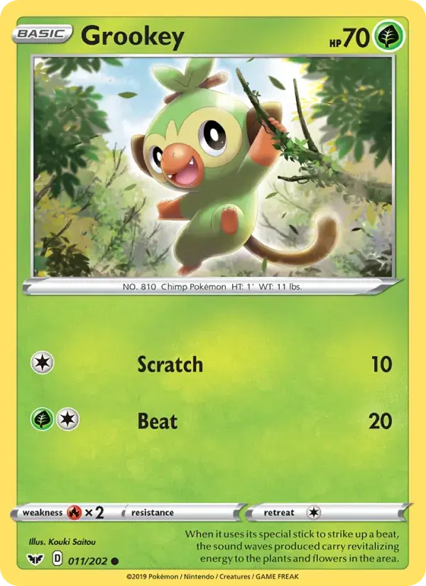 Grookey - 11/216 - Sword & Shield