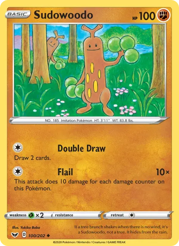 Sudowoodo - 100/216 - Sword & Shield