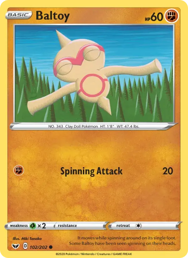 Baltoy - 102/216 - Sword & Shield