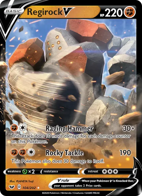 Regirock V - 104/216 - Sword & Shield