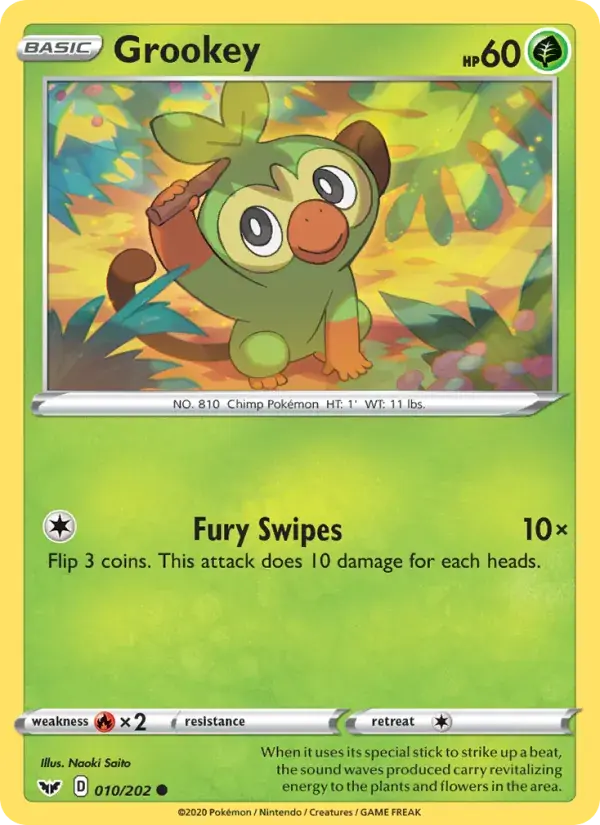 Grookey - 10/216 - Sword & Shield