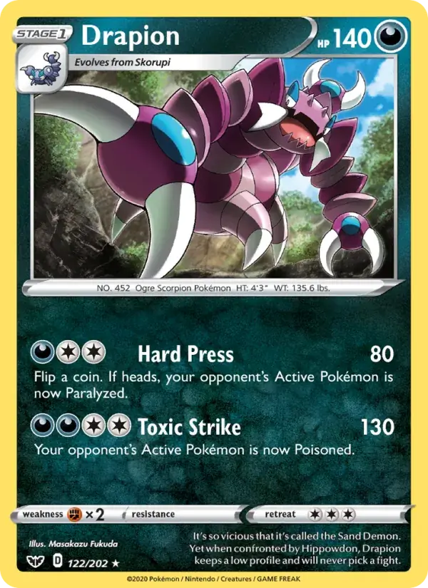 Drapion - 122/216 - Sword & Shield