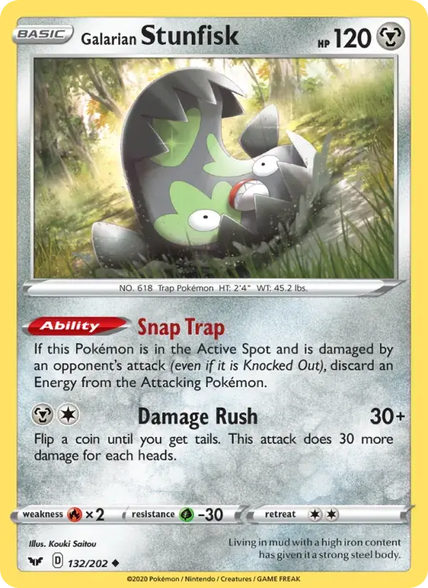 Galarian Stunfisk - 132/216 - Sword & Shield