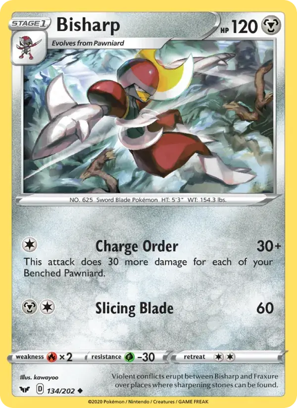 Bisharp - 134/216 - Sword & Shield