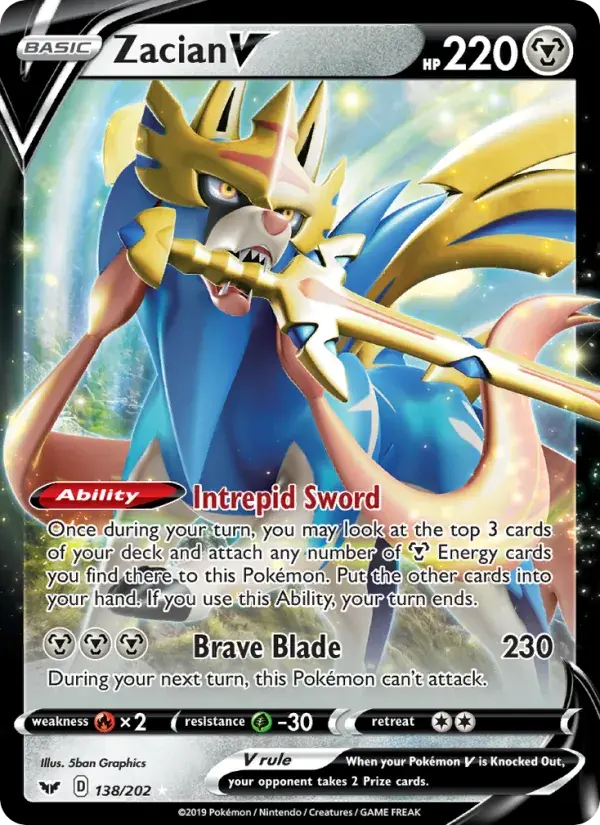 Zacian V - 138/216 - Sword & Shield