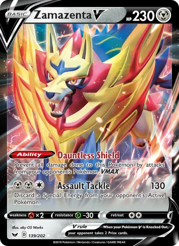 Zamazenta V - 139/216 - Sword & Shield