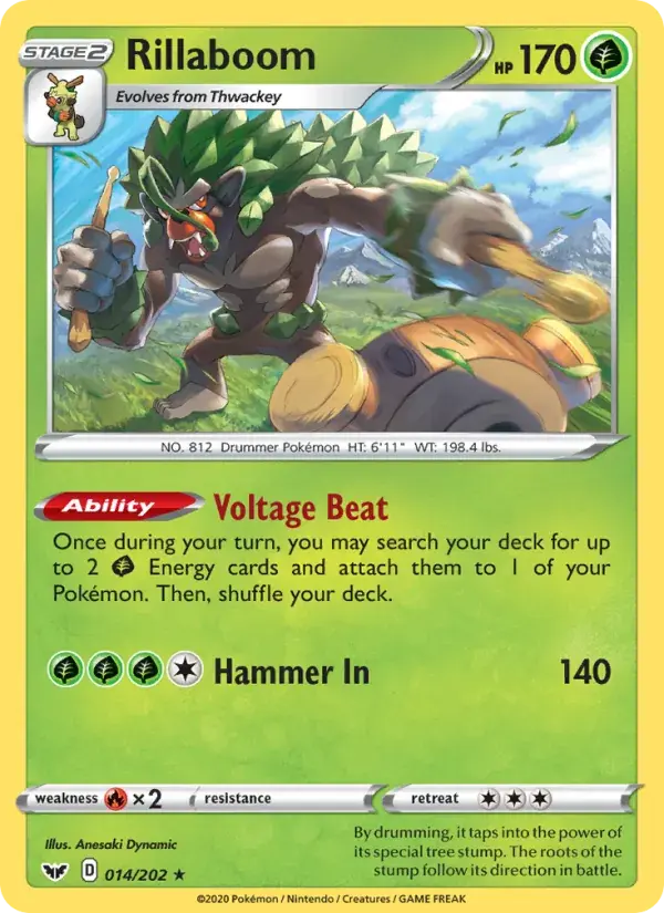 Rillaboom - 14/216 - Sword & Shield