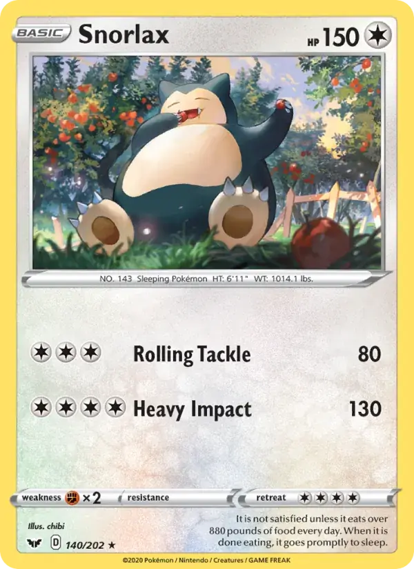 Snorlax - 140/216 - Sword & Shield