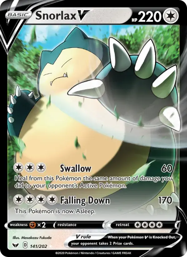 Snorlax V - 141/216 - Sword & Shield