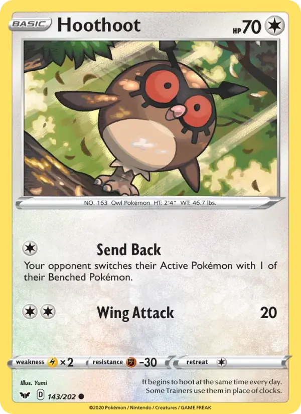 Hoothoot - 143/216 - Sword & Shield