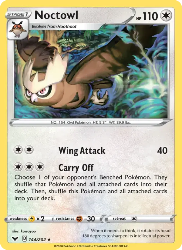 Noctowl - 144/216 - Sword & Shield