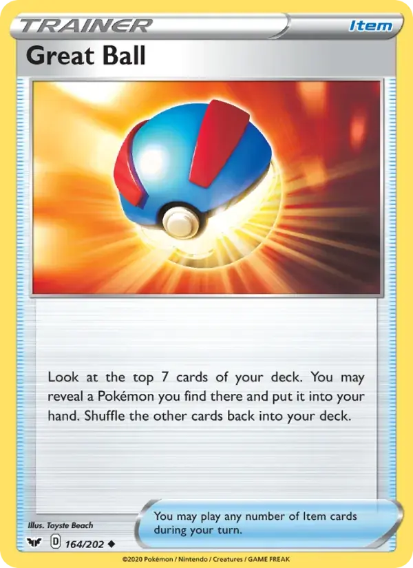 Great Ball - 164/216 - Sword & Shield