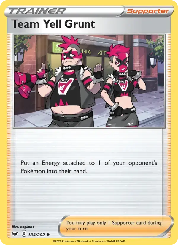 Team Yell Grunt - 184/216 - Sword & Shield