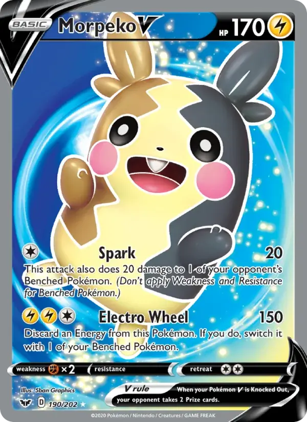 Morpeko V - 190/216 - Sword & Shield