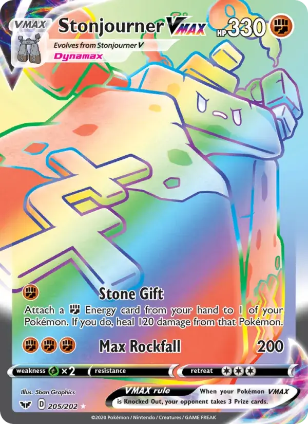 Stonjourner VMAX - 205/216 - Sword & Shield
