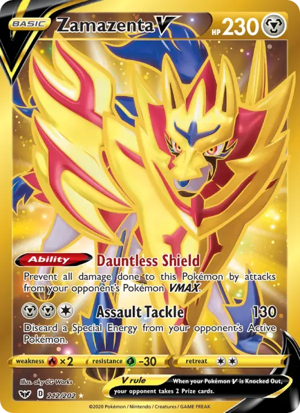 Zamazenta V - 212/216 - Sword & Shield