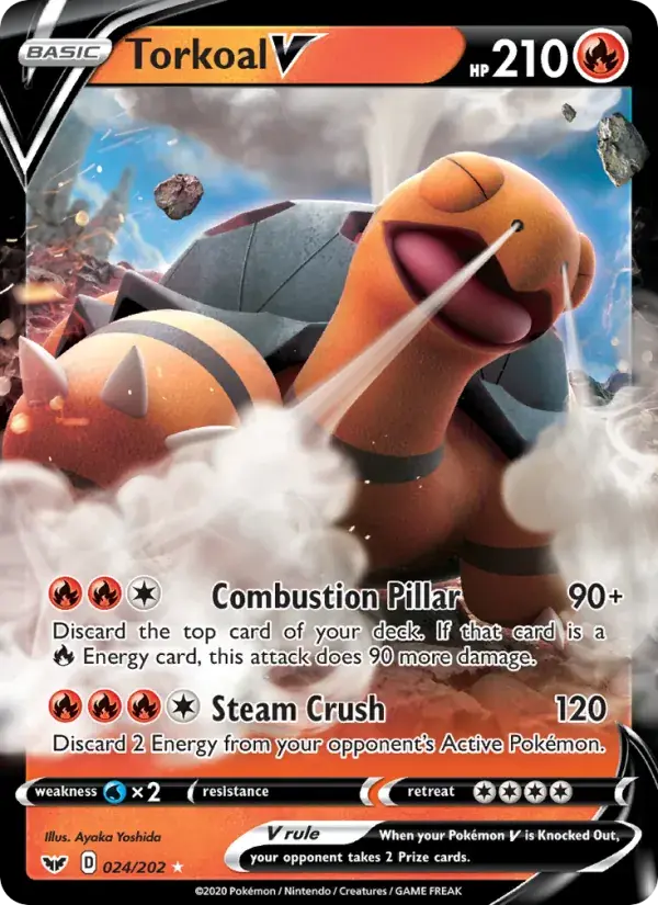 Torkoal V - 24/216 - Sword & Shield