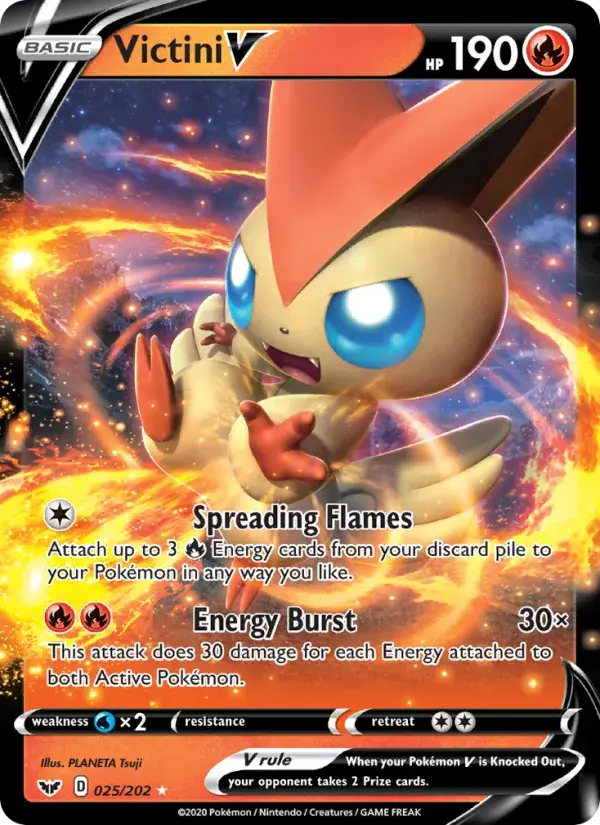 Victini V - 25/216 - Sword & Shield