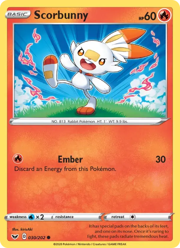 Scorbunny - 30/216 - Sword & Shield