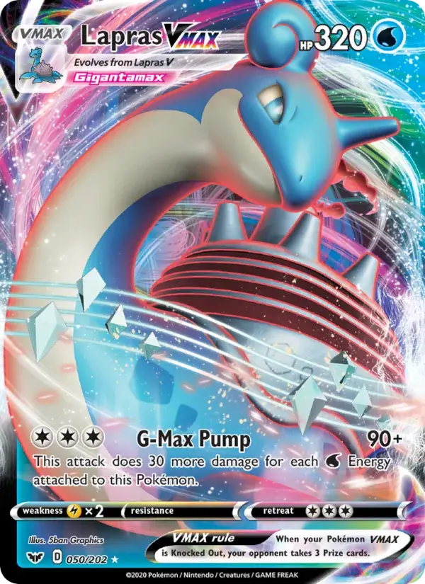 Lapras VMAX - 50/216 - Sword & Shield
