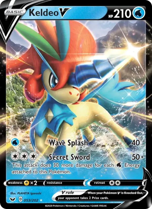 Keldeo V - 53/216 - Sword & Shield