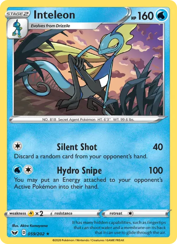 Inteleon - 59/216 - Sword & Shield