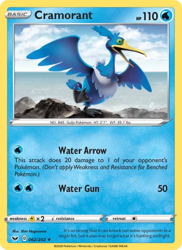 Cramorant - 62/216 - Sword & Shield