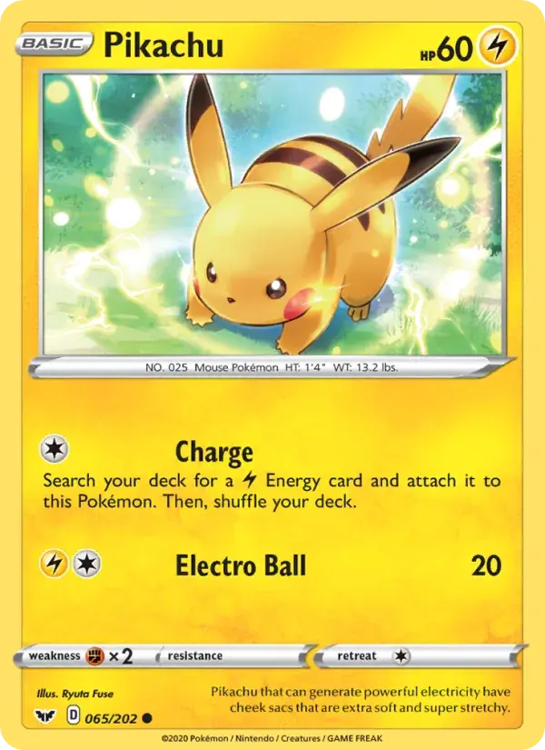 Pikachu - 65/216 - Sword & Shield