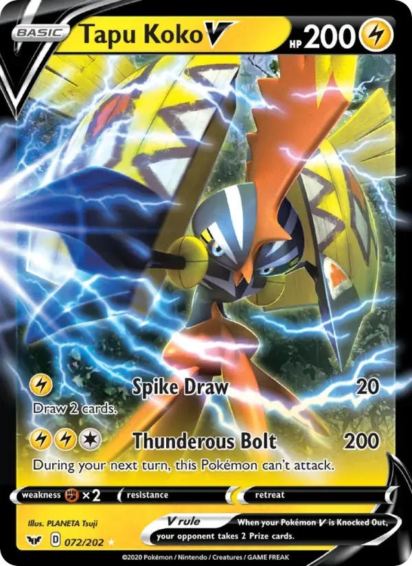 Tapu Koko V - 72/216 - Sword & Shield