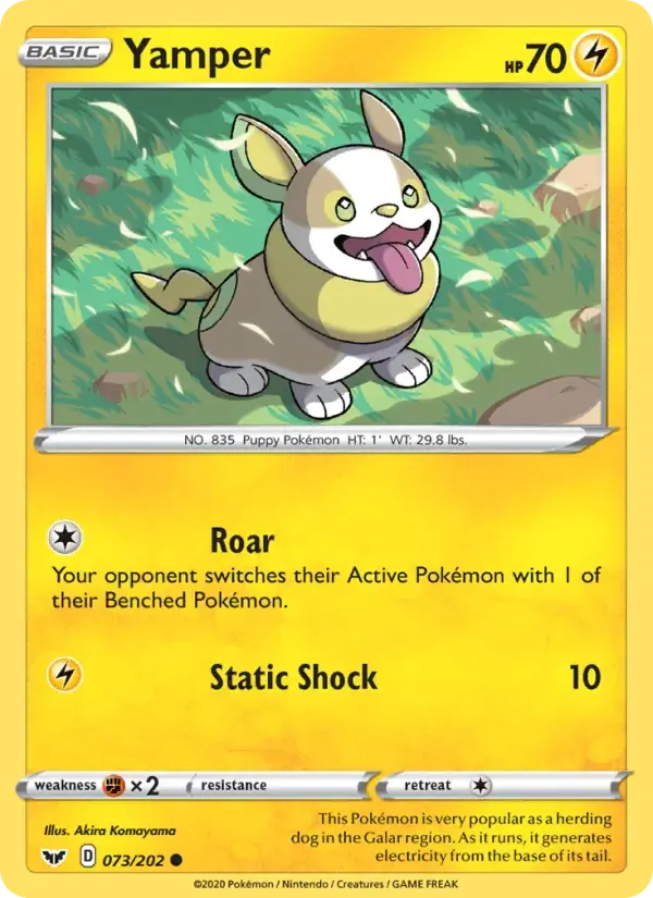Yamper - 73/216 - Sword & Shield