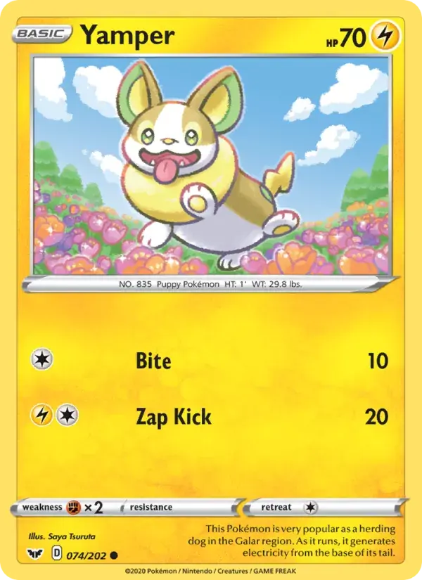 Yamper - 74/216 - Sword & Shield