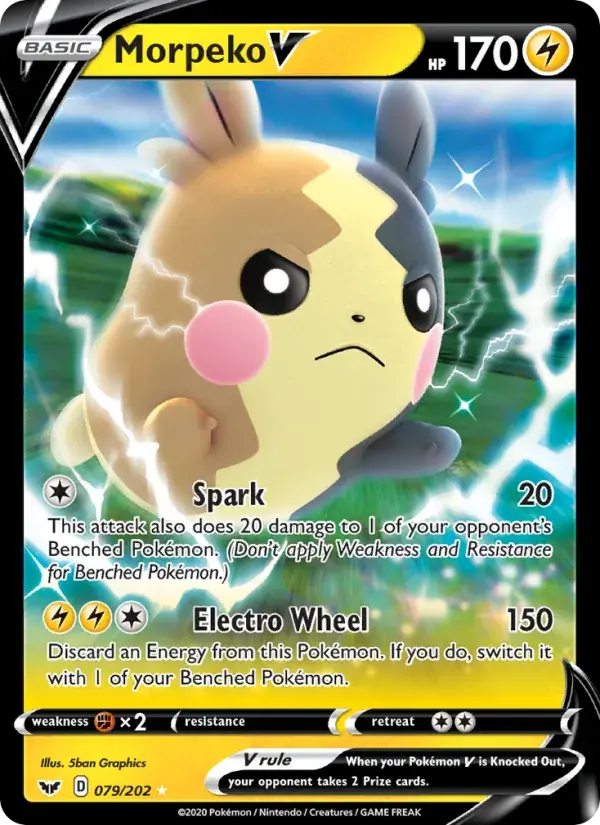 Morpeko V - 79/216 - Sword & Shield