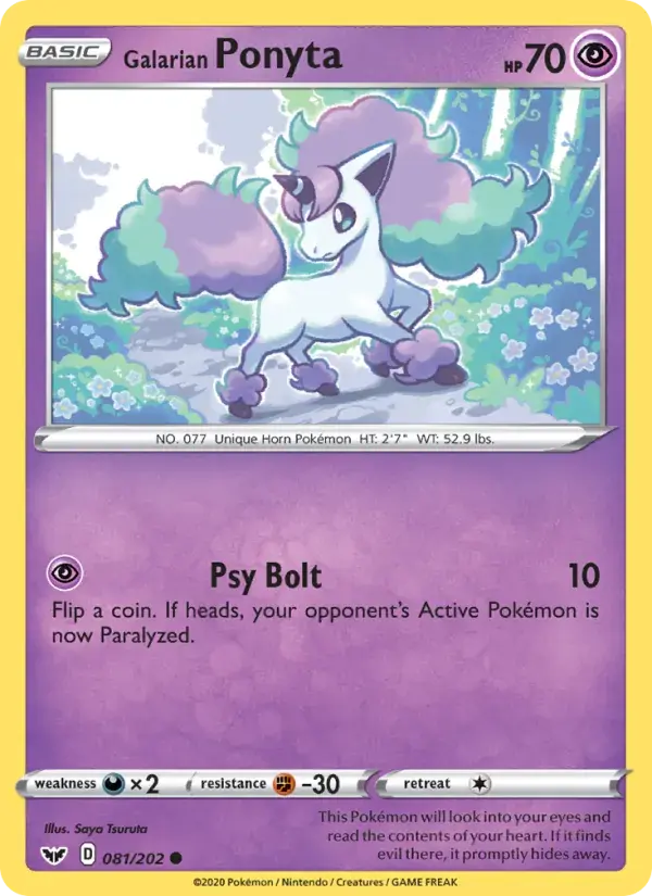 Galarian Ponyta - 81/216 - Sword & Shield