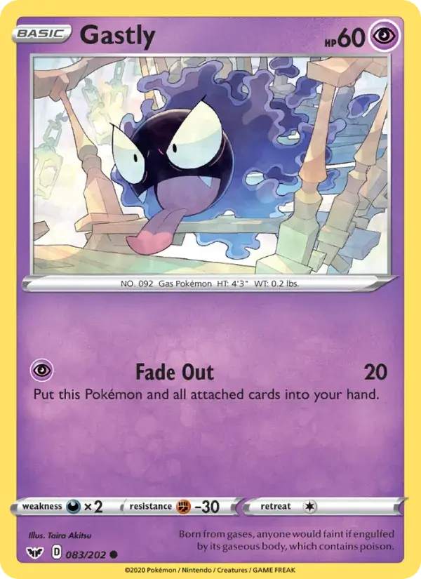 Gastly - 83/216 - Sword & Shield