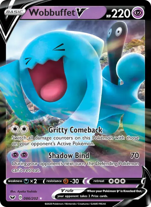 Wobbuffet V - 86/216 - Sword & Shield