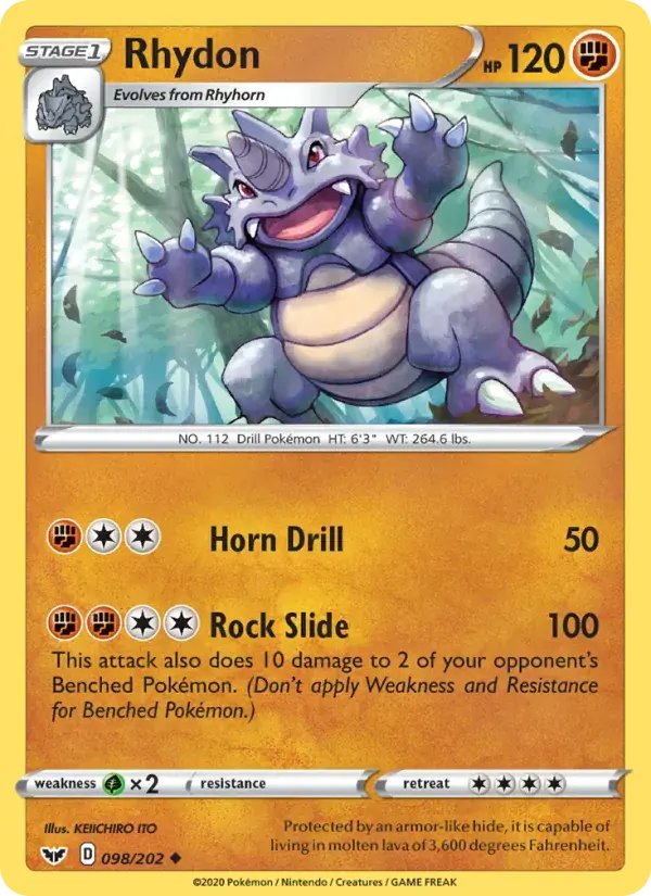 Rhydon - 98/216 - Sword & Shield
