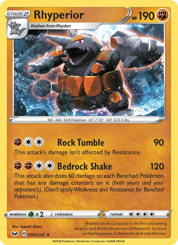 Rhyperior - 99/216 - Sword & Shield
