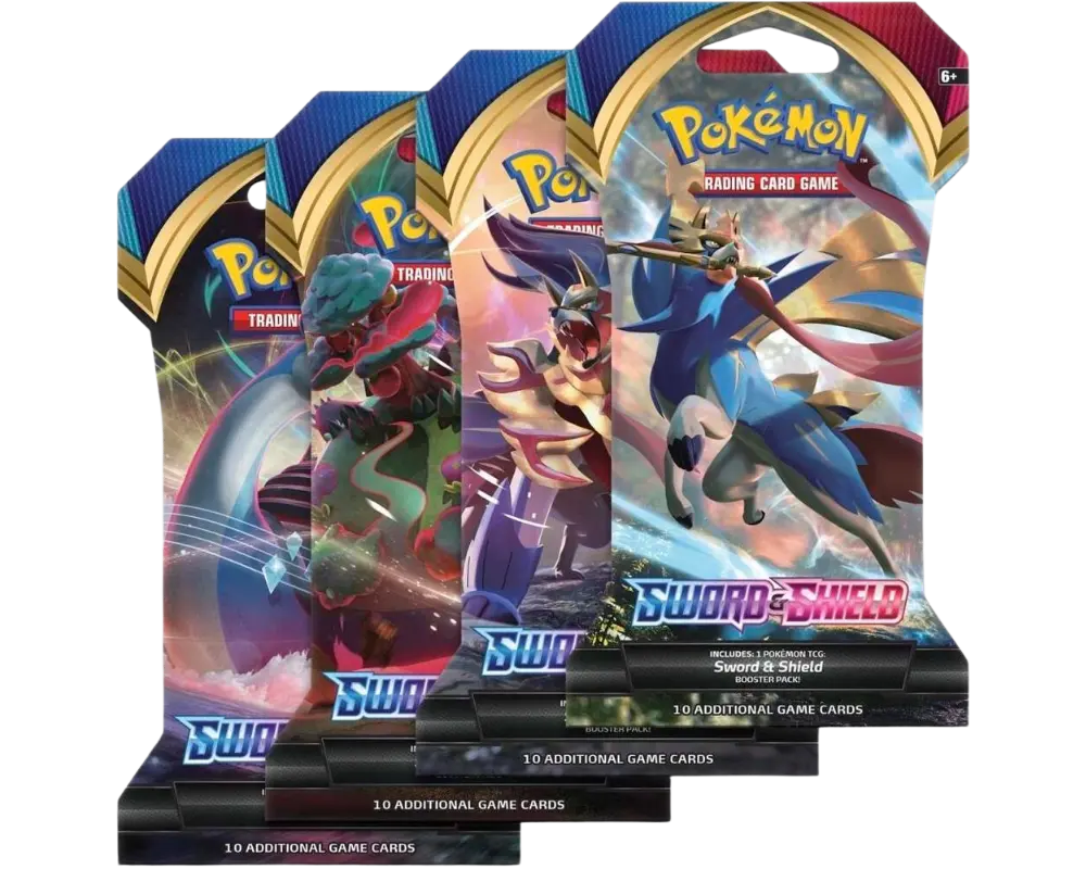 Sword And Shield: Base Set Sleeved Booster Pack Art Set