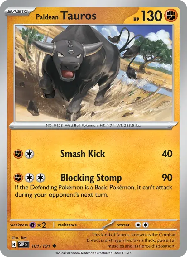 Paldean Tauros - 101/252 - Surging Sparks