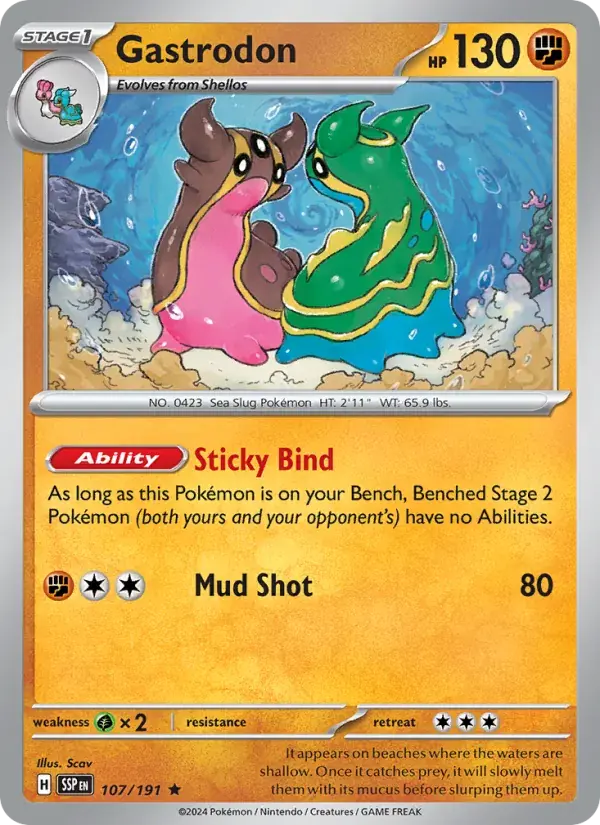 Gastrodon - 107/252 - Surging Sparks