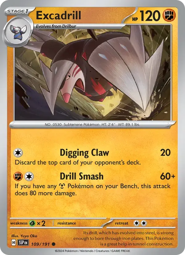 Excadrill - 109/252 - Surging Sparks