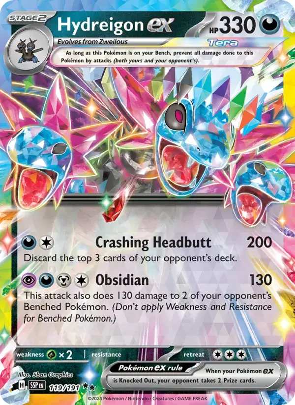 Hydreigon ex - 119/252 - Surging Sparks