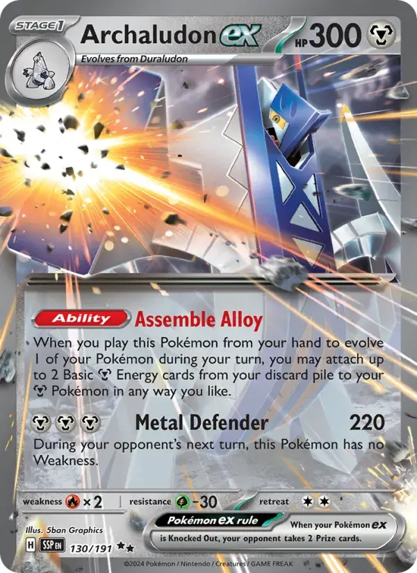 Archaludon ex - 130/252 - Surging Sparks