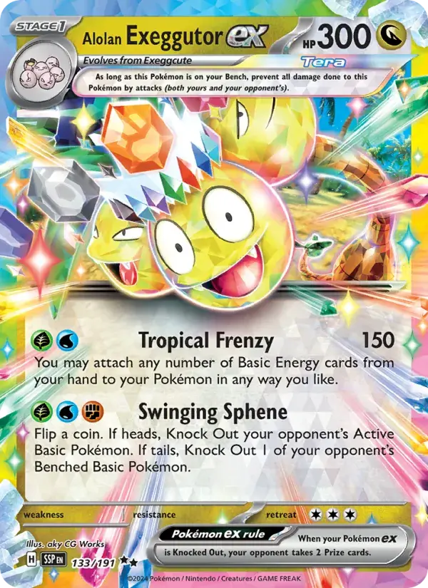Alolan Exeggutor ex - 133/252 - Surging Sparks