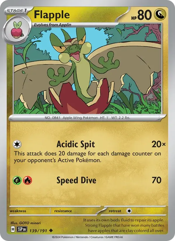Flapple - 139/252 - Surging Sparks