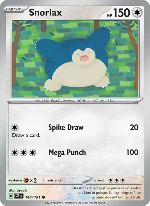 Snorlax - 144/252 - Surging Sparks
