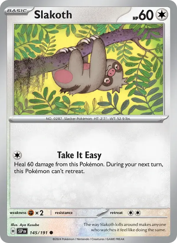 Slakoth - 145/252 - Surging Sparks